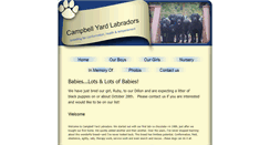 Desktop Screenshot of campbellyardlabradors.com